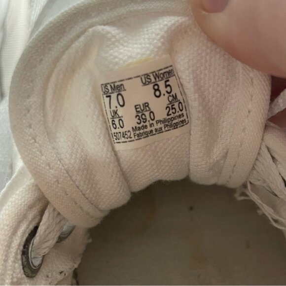 Vans Unisex 507452 White Casual Shoes Sneakers Men’s 7 Women’s 8.5 Low Profile - Picture 2 of 7